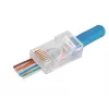 RJ-45-Steckverbinder Alantec WT118, RJ45-Stecker gerade, Cat5e, U/UTP (UTP), transluzent weiß, Packung mit 100 Stück