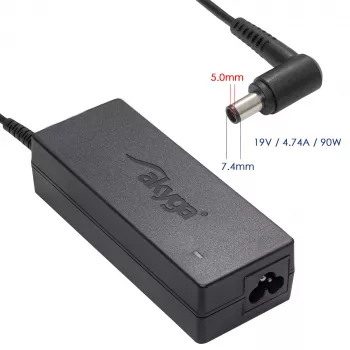 Akyga AK-ND-04 Notebook-Netzteil 19 V / 4,74 A, 90 W, 7,4 x 5,0 mm Stecker mit Pin, für HP
