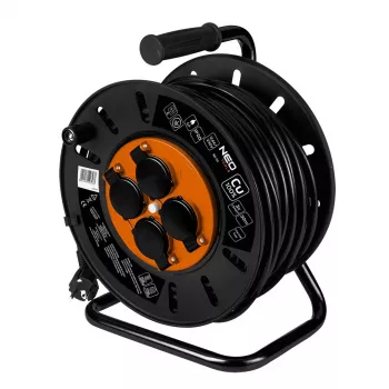 Kabeltrommel NEO tools 90-171, 30 m Kabel, 3×1,5 mm²