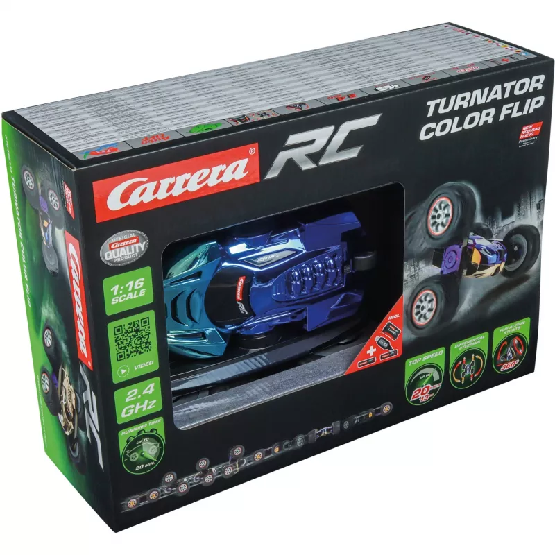 CARRERA RC Turnator Colo r Flip Stunt-Auto