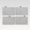 Maestro MR-1412-GREY Messerset mit Block und Schneidebrett-Set, Grau