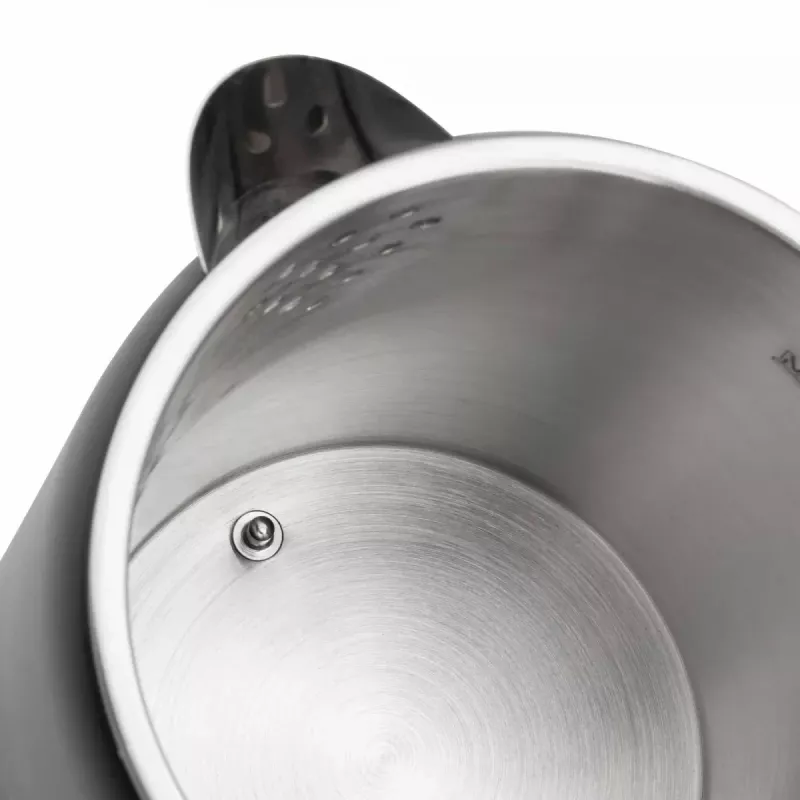 Jata JEHA1575 Wasserkocher, 1,7 l, 1500 W, 5 Temperaturstufen, Schwarz/Edelstahl