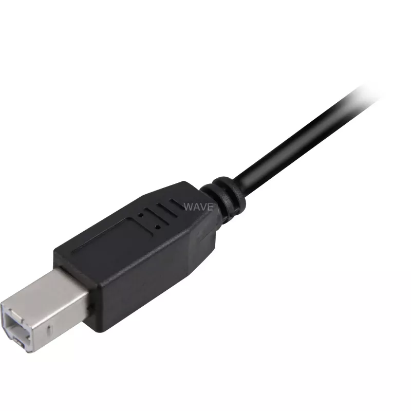 USB-Kabel Sharkoon USB 2.0 5 m USB A USB B Schwarz