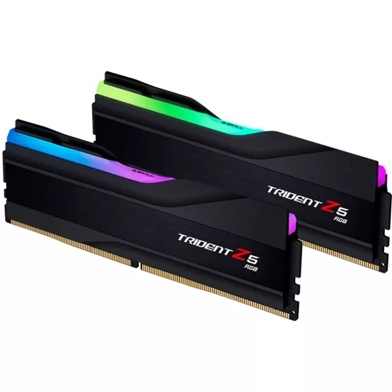 G.Skill Trident Z5 RGB 96 GB (2x48 GB) DDR5-6400 CL30 Arbeitsspeicher-Kit, Schwarz