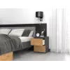 Topeshop W2 ANTRACYT/ARTISAN nightstand/Nachttisch 2 Schublade(s) Anthrazit, Eiche
