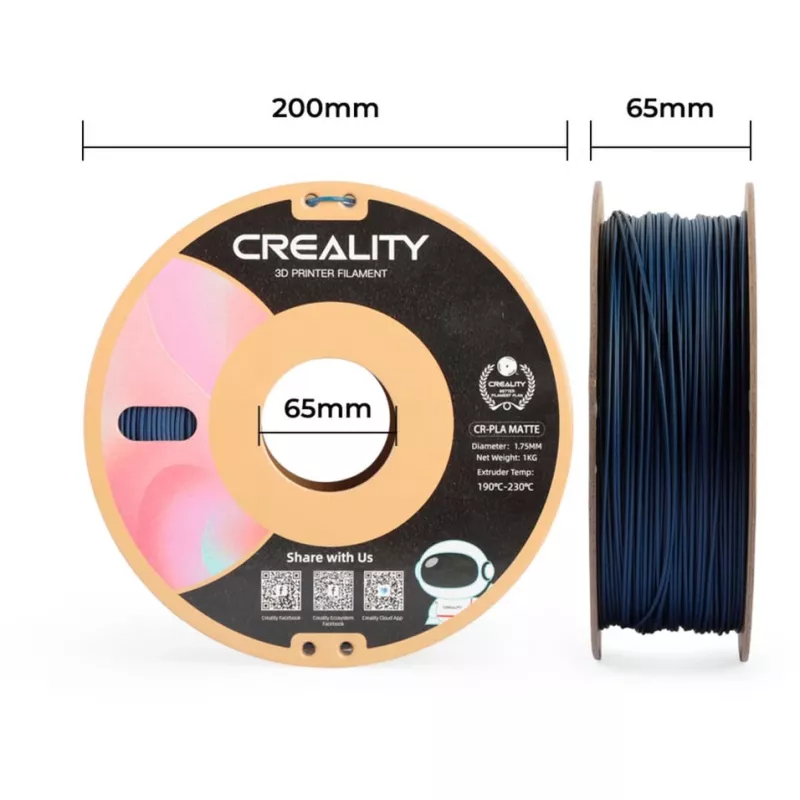 3D-Druckmaterial Creality 3301010298 PLA Blau 1 kg 1,75 mm