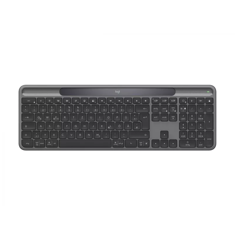 Logitech Signature Slim Solar+ K980 kabellose Tastatur, deutsches QWERTZ, Graphit