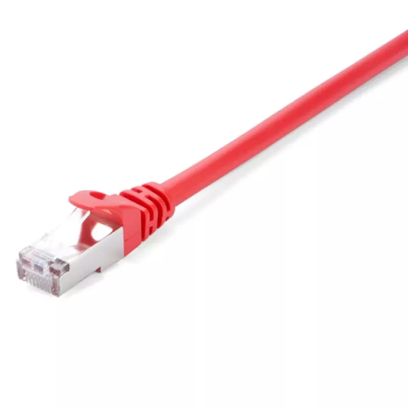 Netzwerkkabel V7 Rot Cat6 Geschirmt RJ45 Stecker auf RJ45 Stecker 10m Rot
