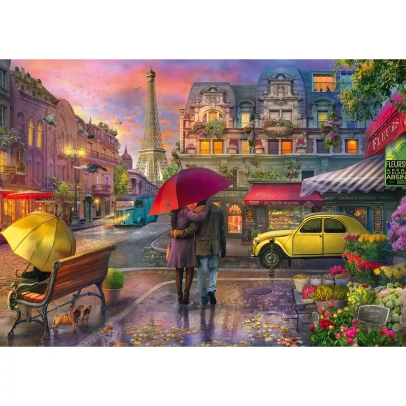 Schmidt Spiele 59713 Regenzauber in Paris Puzzle, 500 Teile