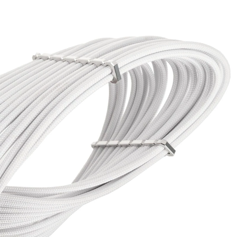 BITFENIX Alchemy PCIe 6-Pin Verlängerungskabel 45 cm gesleevt weiß
