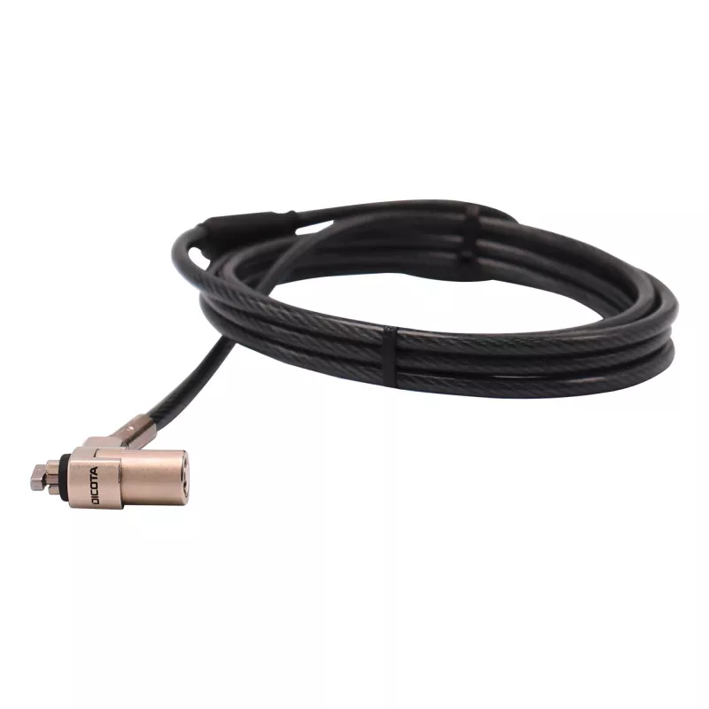 DICOTA Security T-Lock Ultra schlank V2 - Sicherheitskabelschloss - 2 m