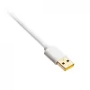 Spiralkabel USB Ducky White Edition DACOC2-WHT1, abnehmbar, weißes Spiraldesign