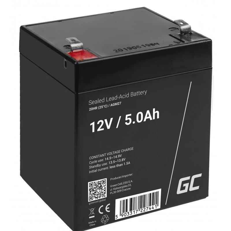 Green Cell AGM27 USV-Batterie Blei-Säure (VRLA) 12 V 5 Ah
