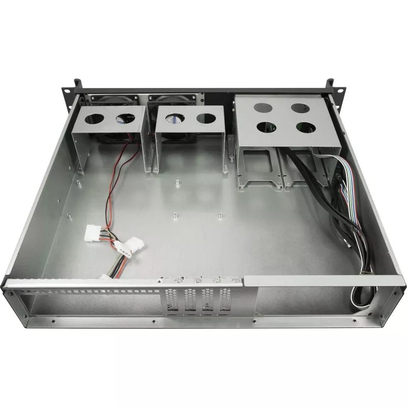 Inter-Tech 2U-K-240L 2U Rackmount-Servergehäuse für Micro-ATX, schwarz