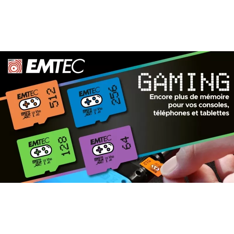 Emtec 128GB MicroSDXC UHS-I ECMSDM128GXCU3G Speicherkarte