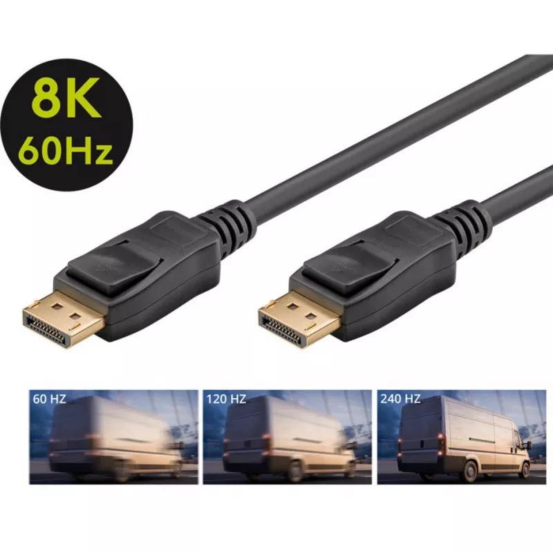 Goobay DisplayPort-Kabel 74749 3 m Schwarz