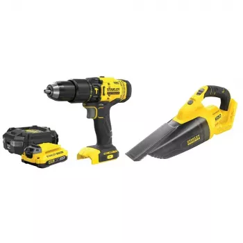 Stanley SFMCK219D1-QW 18V Akku-Werkzeugset mit Akku, 2-teilig