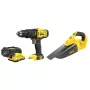 Stanley SFMCK219D1-QW 18V Akku-Werkzeugset mit Akku, 2-teilig