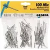 Blindniet-Sortiment GESIPA 100 Stück Modell 1433667 (verschiedene Größen, Aluminium/Stahl)