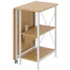 Maclean Loft-Klappschreibtisch, Maße: 107 x 45 x 75 cm, max. 150 kg, mit Arbeitsplatte, helles Buche-Dekor, MC-411 W
