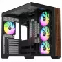 Mid-Tower-Gehäuse THERMALTAKE Midi Thermaltake S380 TG ARGB Schwarz mit gehärtetem Glas und ARGB-Beleuchtung