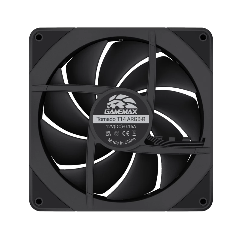 GAMEMAX TORNADO T12 ARGB-R 120mm Gehäuselüfter - Schwarz