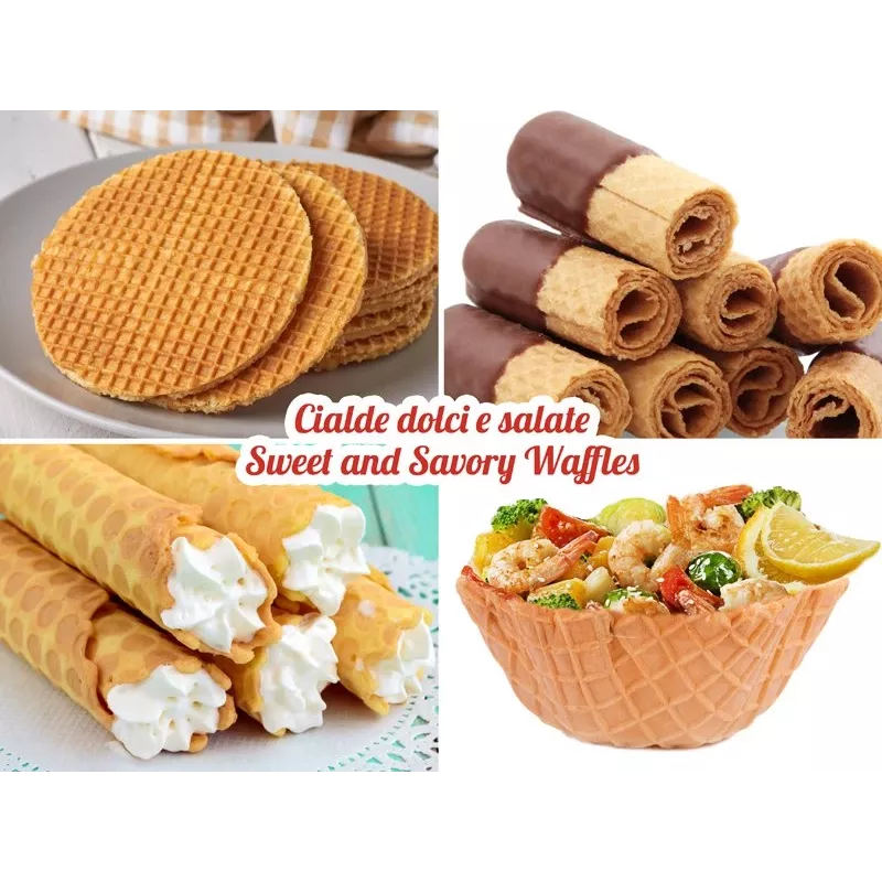 Beper P101CUD002 Party Line Waffeleisen, 1000 W, 18 cm