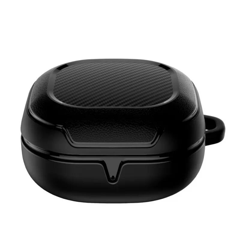 Tech-Protect Rough Carbon Hülle für das Ladecase von Samsung Galaxy Buds 2 Pro/2/Live/Pro, schwarz