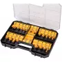 DeWalt DT90017-QZ Fräser-Set, 22-teilig, 8 mm Schaft