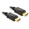 DisplayPort-Kabel DeLOCK 82424 3m Stecker-Stecker Gold Schwarz