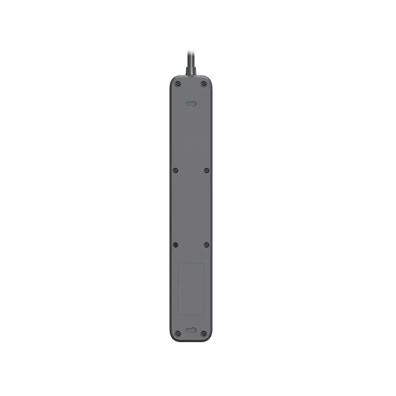 Power Line+ 5m Graphite Überspannungsschutz-Steckdosenleiste (5 Steckdosen)
