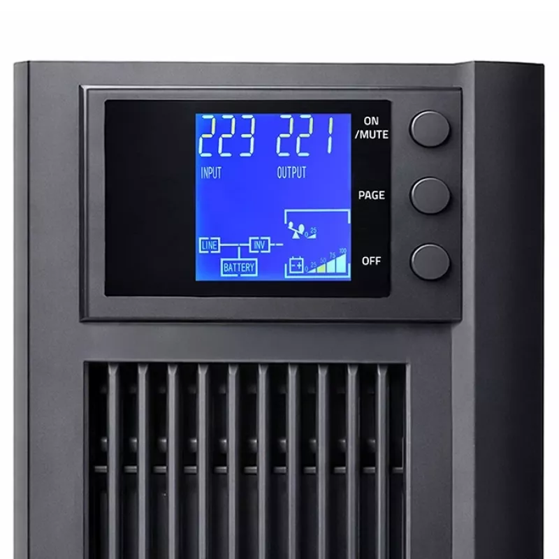 UPS QOLTEC Reiner Sinus 3kVA 2400W mit AVR und LCD-Anzeige
