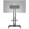 Hagor 8209 HP Twin Stand mobiler Bodenständer für 32-55 Zoll (81-140 cm) Displays, 45 kg, höhenverstellbar, schwarz