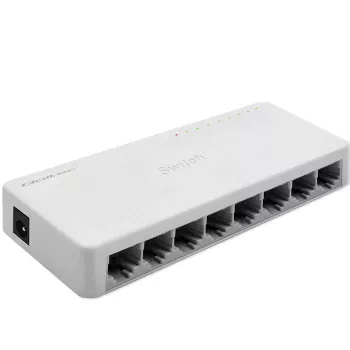 Qoltec Netzwerk-Switch 8xRJ45 Port 1000Mbps LAN