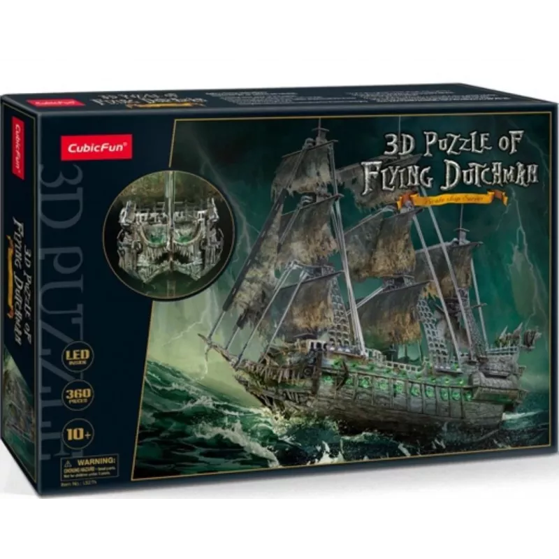 Cubic Fun 3D-LED-Puzzle Fliegender Holländer, 360 Teile (306-L527H)
