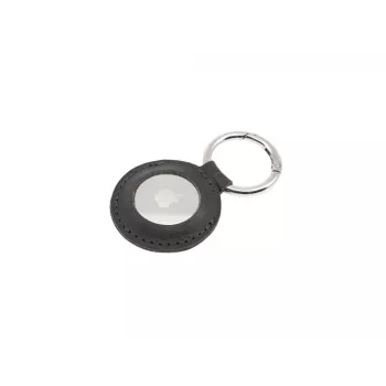 Schutzhülle aus Leder für Apple AirTag FIXED FIXWAT-C2-BK echt Rindsleder schwarz kompakte Tasche