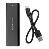 Qoltec 50312 M.2 NVMe SSD-Gehäuse, USB Type-C, schwarz
