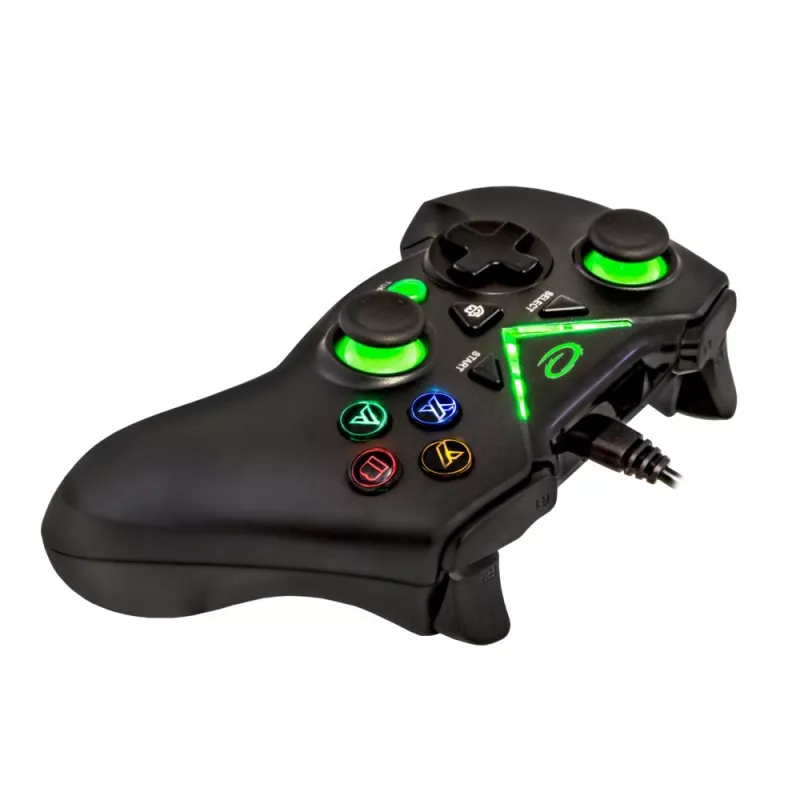 Esperanza EGG114K Pirate Gamepad, USB 2.0, analog/digital, für PC, Xbox One, Xbox Series X/S, schwarz