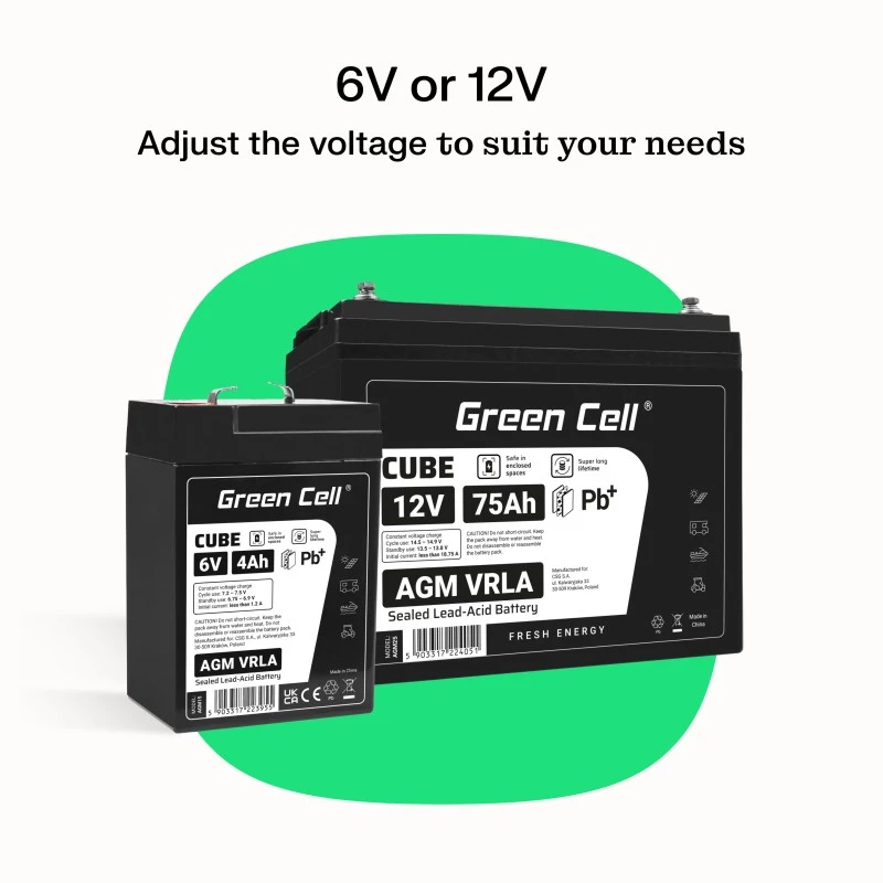 Batterie AGM VRLA 6V 4Ah IP54