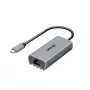 USB-C-auf-RJ45-Adapter Unitek U1343AGY01 — 5 Gbit/s Ethernet, USB-C (Stecker) auf RJ45 (Buchse), grau, 0,15 m Kabel