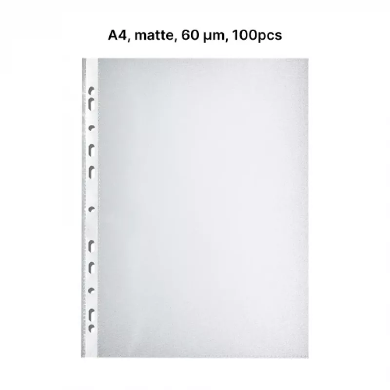 AD Class Gelochte Klarsichthülle Orange Peel A4 60 µm, Beutel 100 Stück