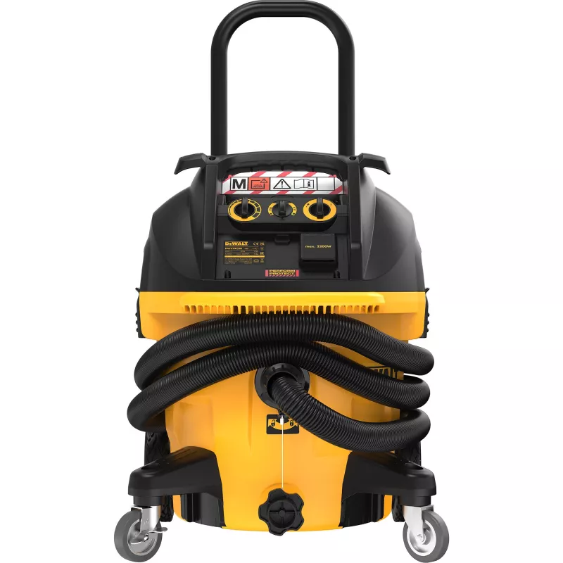 DeWALT DWV905M-QS Staubsauger Gelb 38 L 1400 W