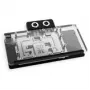 Alphacool Core RX 9070 XT Taichi GPU-Wasserkühler mit Backplate, Transparent/Chrom