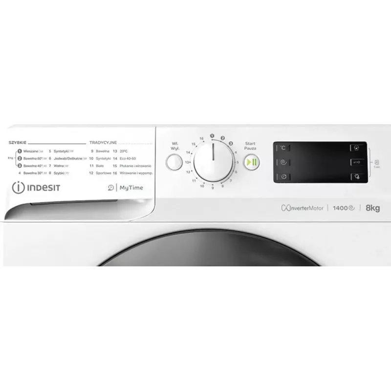 Waschmaschine INDESIT MTWE81495WBPL 8 kg, 1400 U/min, Energieeffizienzklasse B