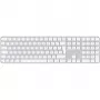 Apple MXK73DK/A Magic Keyboard mit Touch ID und Ziffernblock, kabellos, Dänisch, Weiß