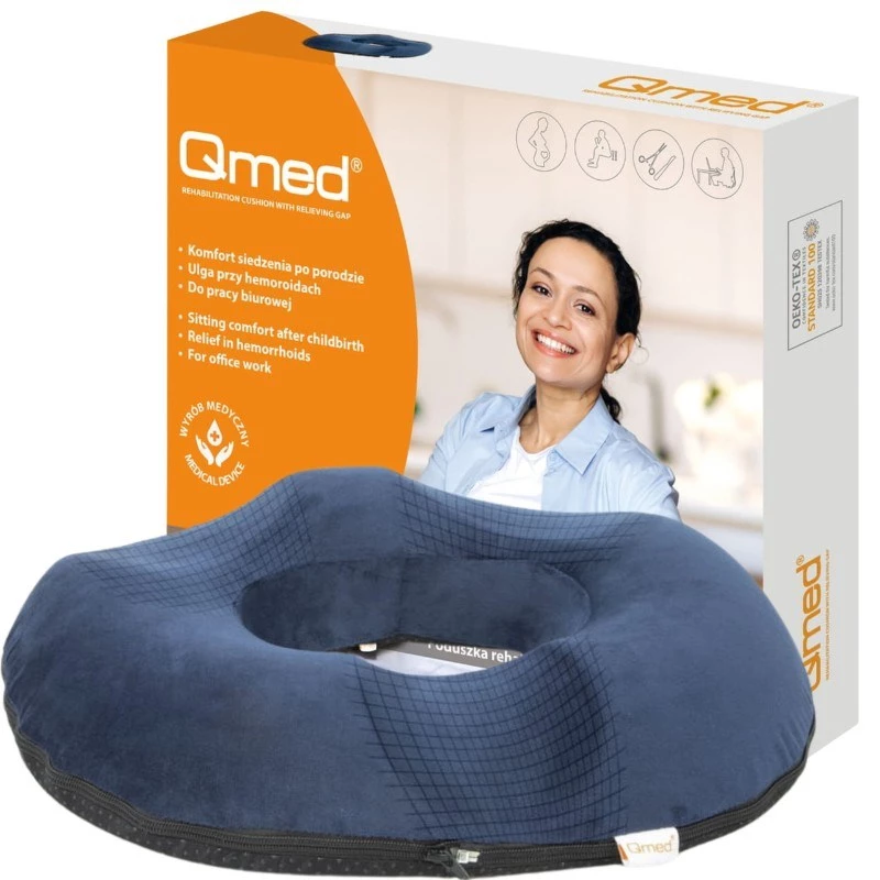 QMED Rehabilitations-Sitzkissen mit zentraler Öffnung