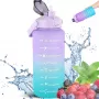 Extralink Motivational Bottle, Wasserflasche, 2000 ml, Lila-Blau, BUT-992
