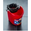 Vileda SuperMocio Torsion Power Eimer mit Presse, Rot