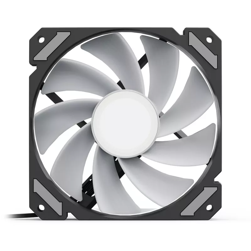 SHARKOON SHARK Mirror RGB PWM Reverse 120 mm Gehäuselüfter, 1500 RPM, schwarz
