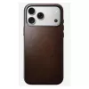 Handyhülle Nomad Traditional Leather Case für iPhone 17 Pro Max, Leder/Aluminium/Mikrofaser, passend für 6,9 Zoll (Braun)